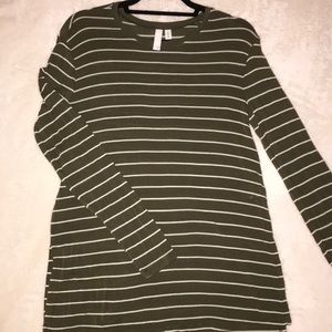 BP. Stripe long sleeve crewneck tee